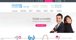 Desktop Screenshot of ortodoncianovasmile.com